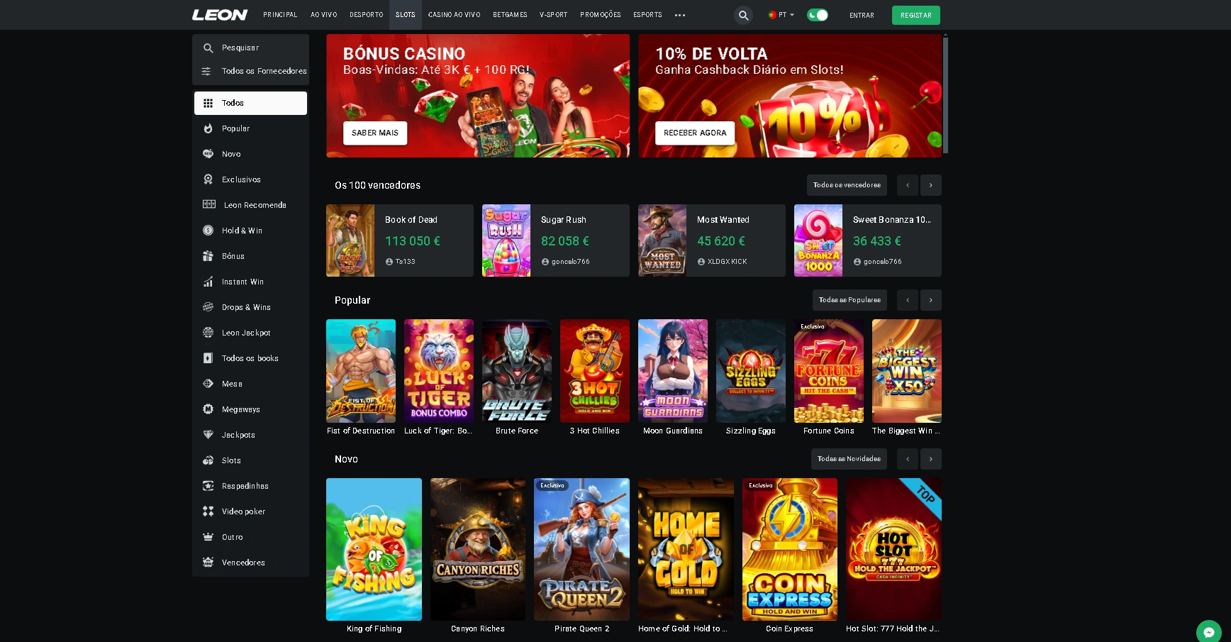 Jogos populares na aplicação LeonBet Jogos populares na aplicação LeonBet